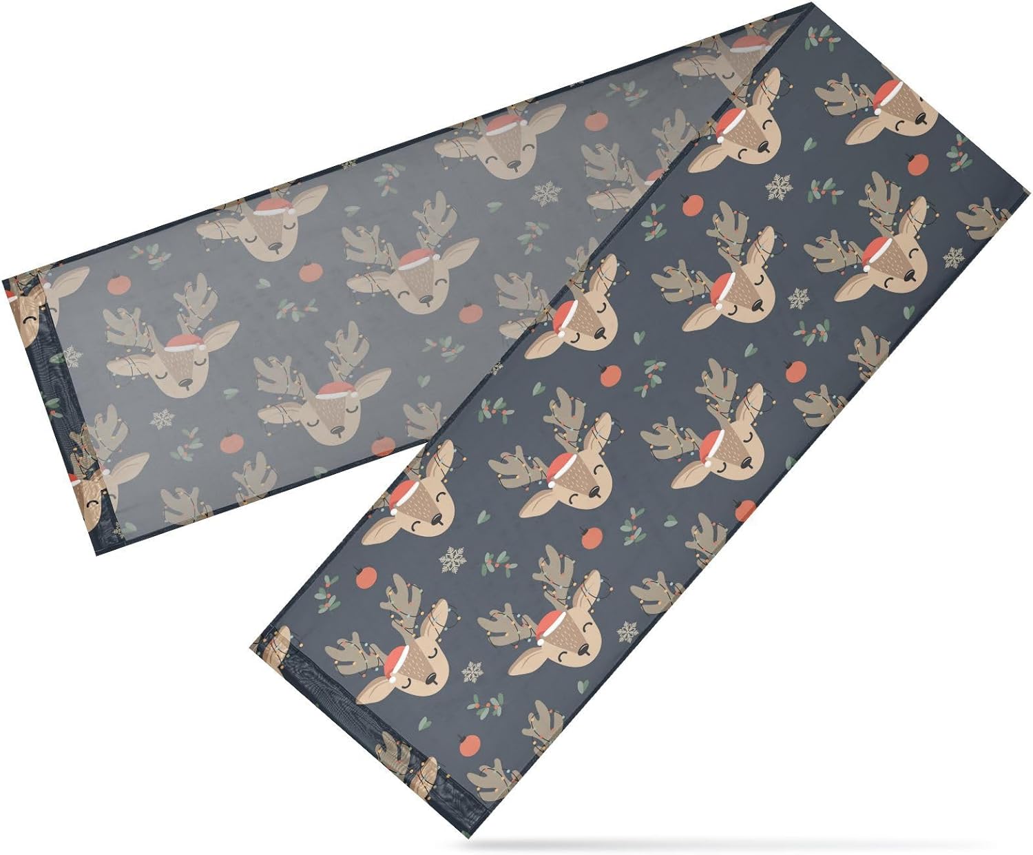 Christmas Reindeer Table Runner Fall Decor for Kitchen Decorations Christmas Table Runner 120 Inches Long