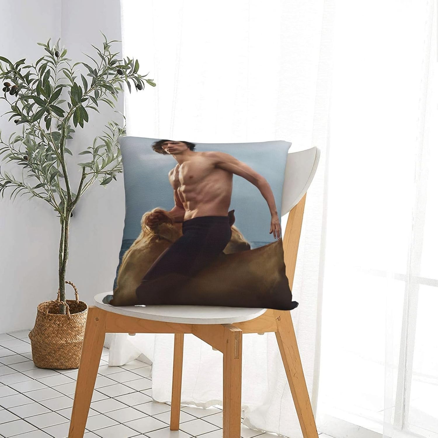 Adam Driver – Fundas de almohada cuadradas suaves y modernas, funda de almohada decorativa, decoración del hogar para cama, sofá, sala de estar,
