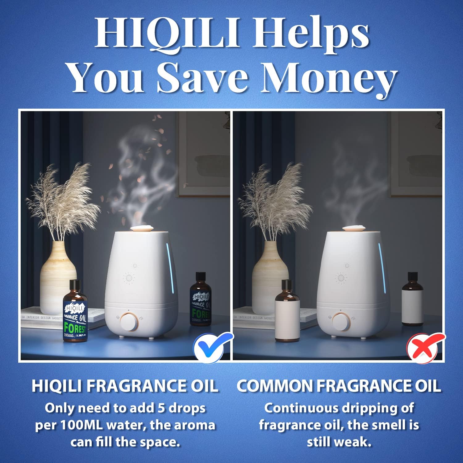 HIQILI Aceite esencial de bosque, aceite aromático suave y refrescante para difusor, masaje, vela, jabón, loción de perfume, 3.38 onzas líquidas,