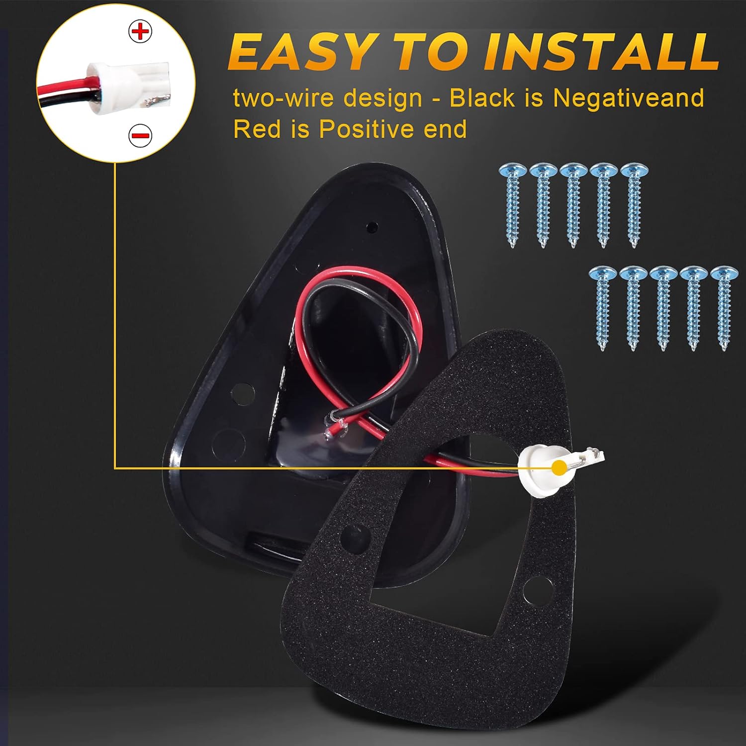 nifeida Luces de marcador de techo de cabina, lente ahumada, 16 LED, luz ámbar para Ford F150 F250 F350 F450 F550 F650 F750 E150 E250 E350 E450