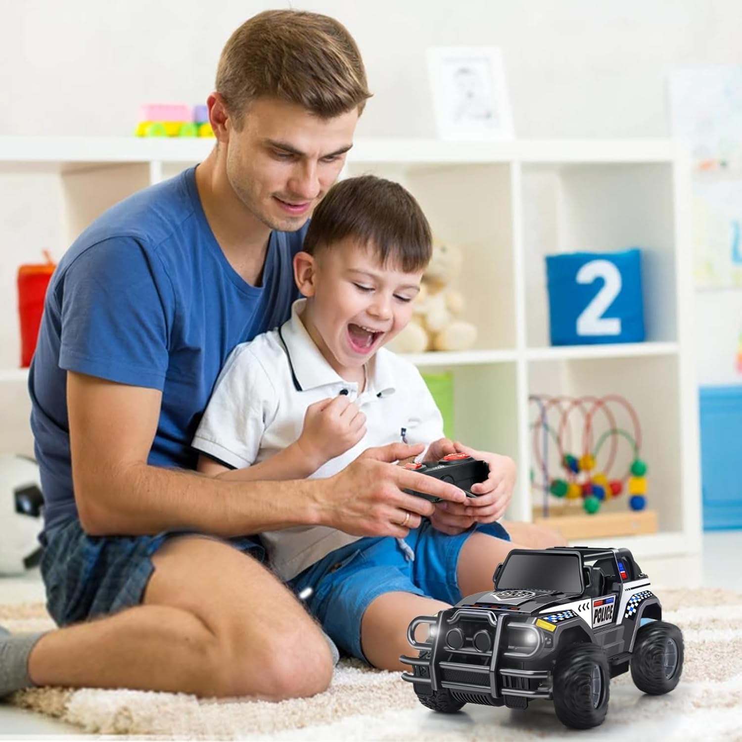 Auto de control remoto, auto de juguete para niños y niñas, cumpleaños, camión RC a escala 120, auto de carreras para niños pequeños, para jugar en