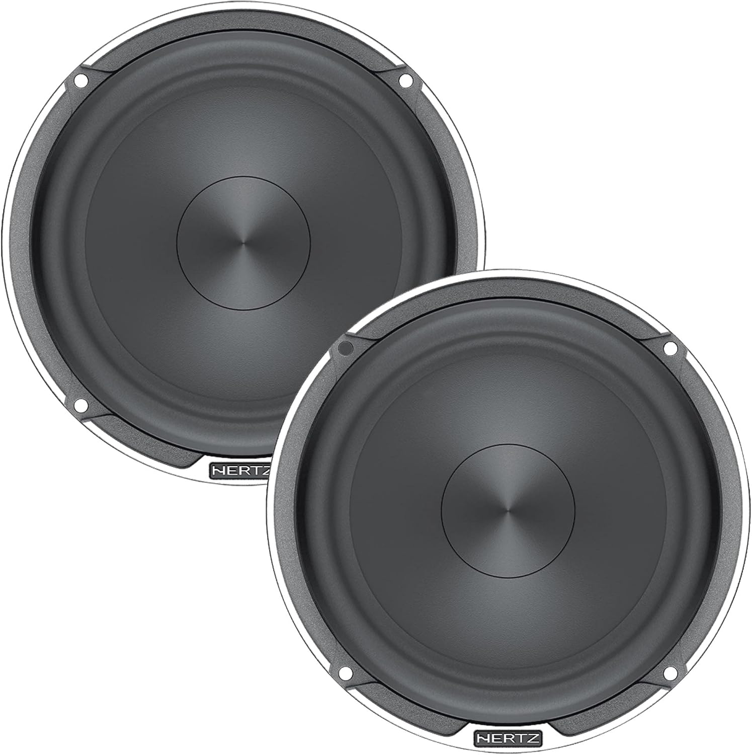 HERTZ Un par de woofer MP-1653 Millie Pro de 6.5 pulgadas con componentes de bajos medios