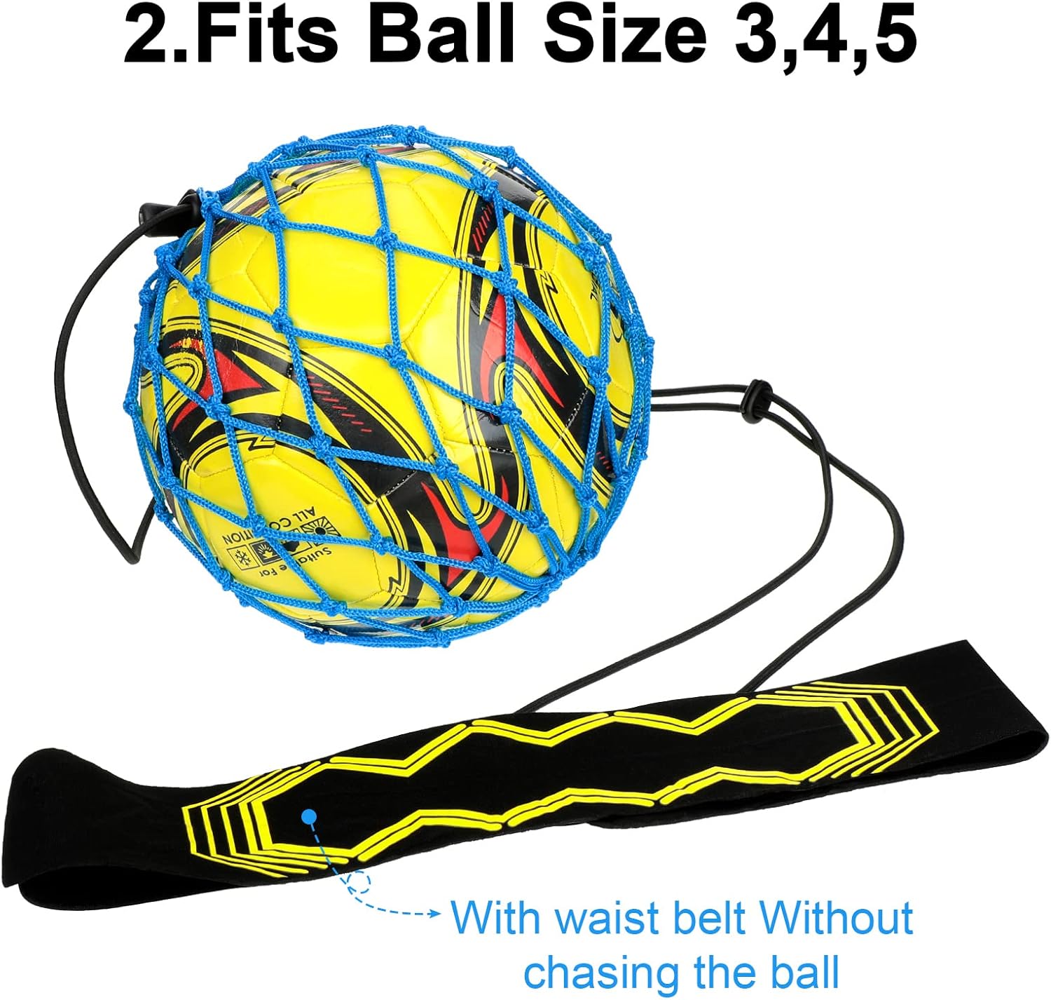 2 piezas de entrenamiento de tiro de fútbol ajustable, red de entrenamiento de retorno de fútbol para niños y adultos, red de balón de fútbol,