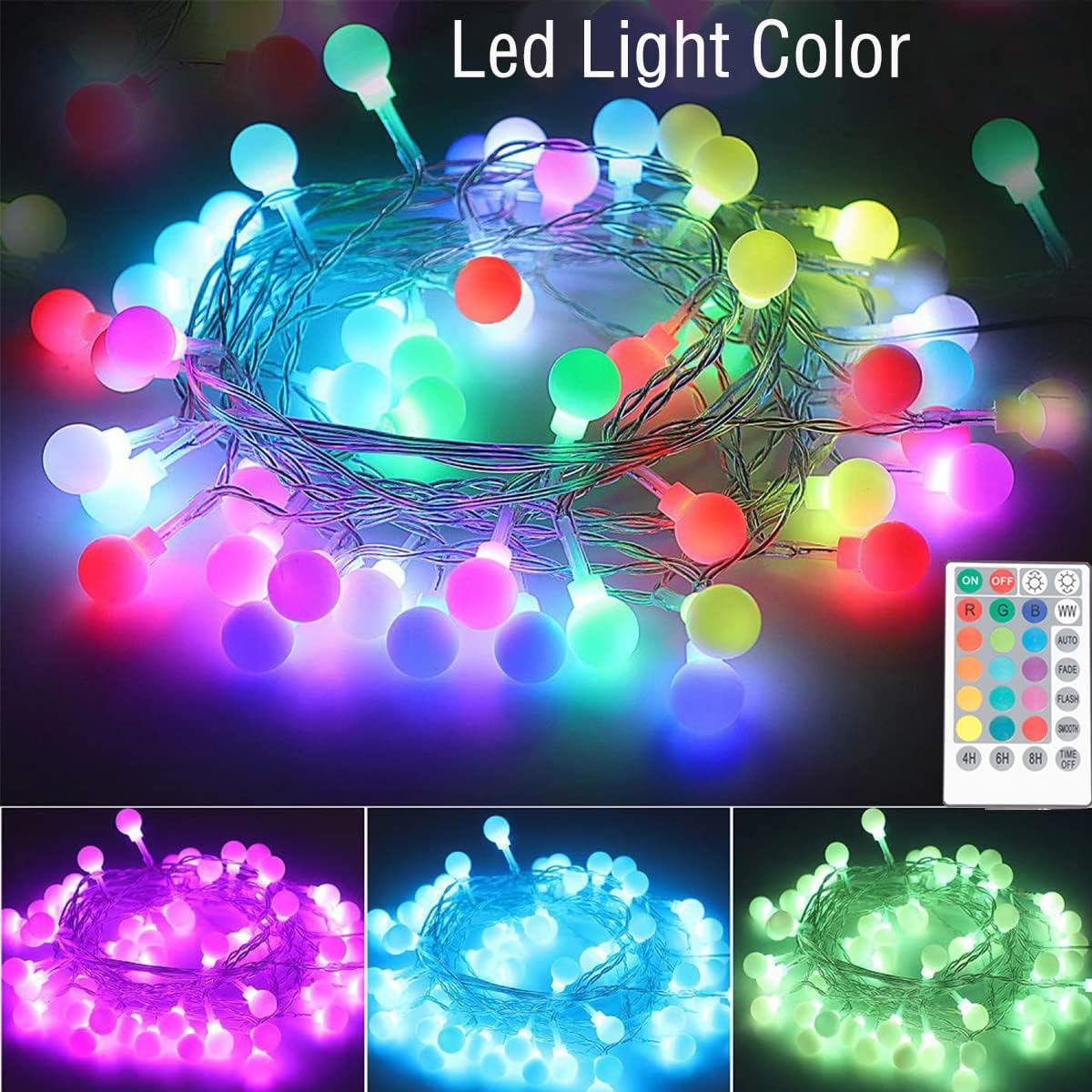 Akiky Cortinas de cama con dosel rosa princesa con luz LED de 16 colores, red de cama con domo para niñas y mujeres con decoración de hojas de vid