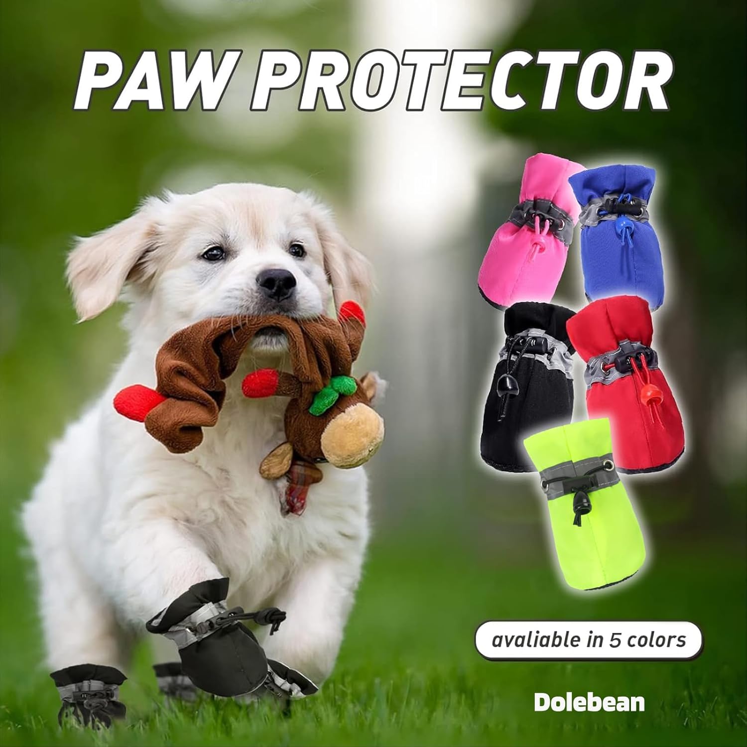 Zapatos para perros pequeños y medianos y protectores de patas de cachorros, botines para perros para botas de pavimento caliente, antideslizantes,