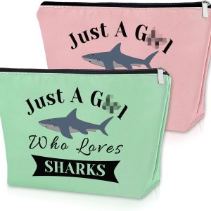 Regalos de tiburones para los amantes de los tiburones bolsa, Verde & Rosa Regalos de tiburones para los amantes de los tiburones bolsa, Verde & Rosa