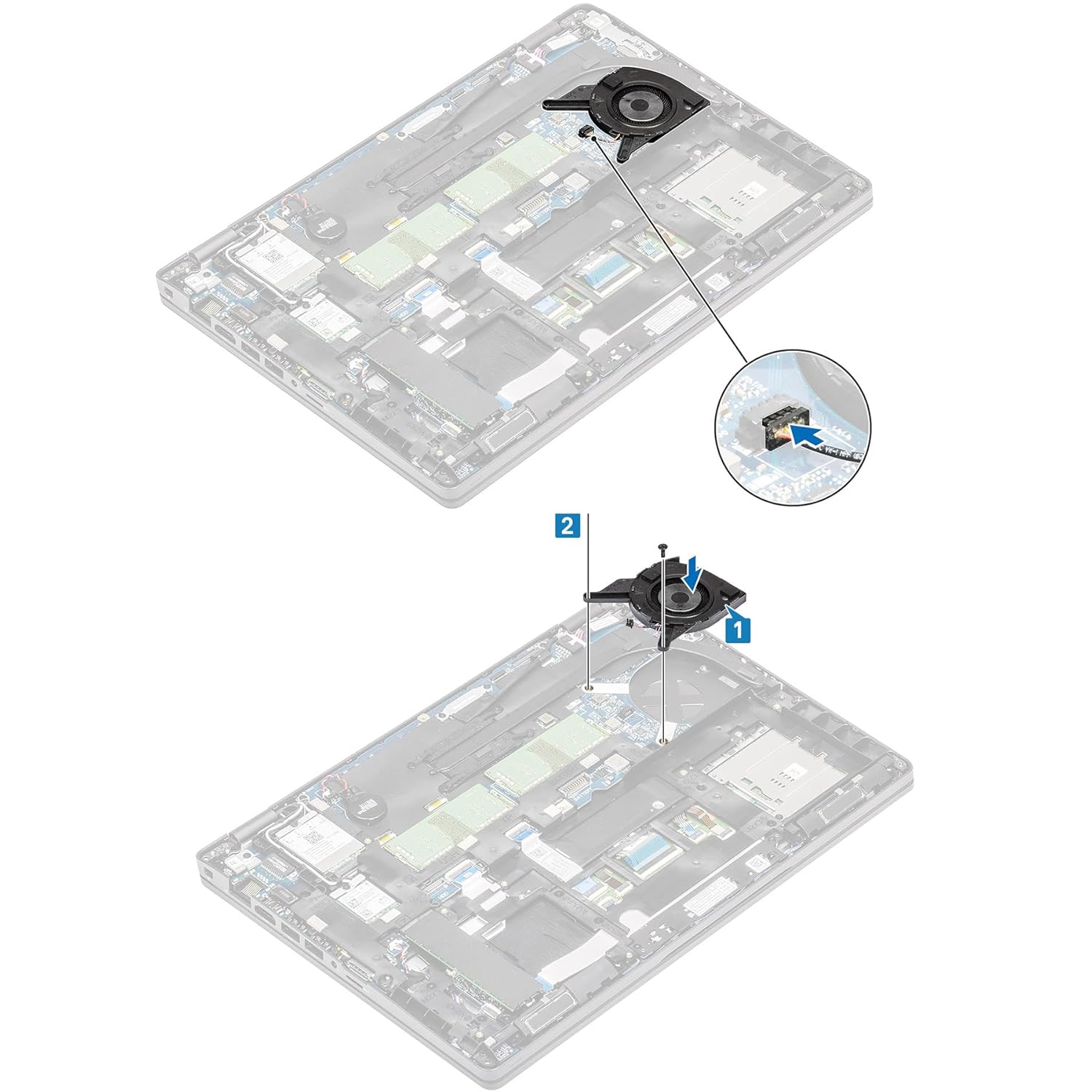 Deal4GO Ventilador de refrigeración de CPU de 5 V MXH2W 0MXH2W EG50050S1-CF00-S9A Reemplazo para Dell Latitude 5400 (gráficos UMA)