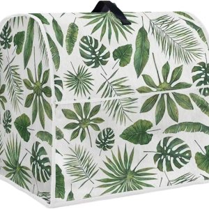 Fundas para batidora de pie de hojas tropicales para cabezal inclinable y modelos de elevador de tazón, cubierta lavable para electrodomésticos de Fundas para batidora de pie de hojas tropicales para cabezal inclinable y modelos de elevador de tazón, cubierta lavable para electrodomésticos de