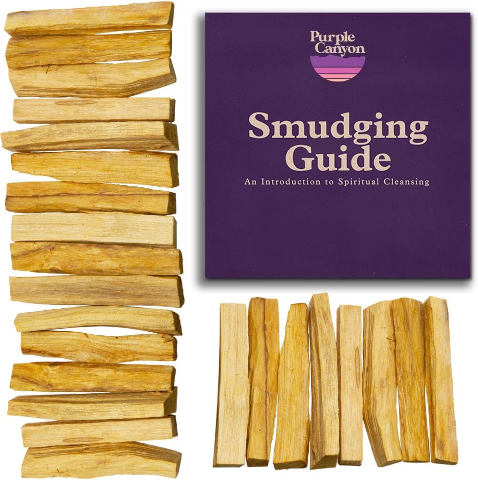 Purple Canyon Palo Santo – Kit de recambio de varillas de incienso  Paquete de 24  Meditación de chakras Espiritual Energía Limpieza Alivio del