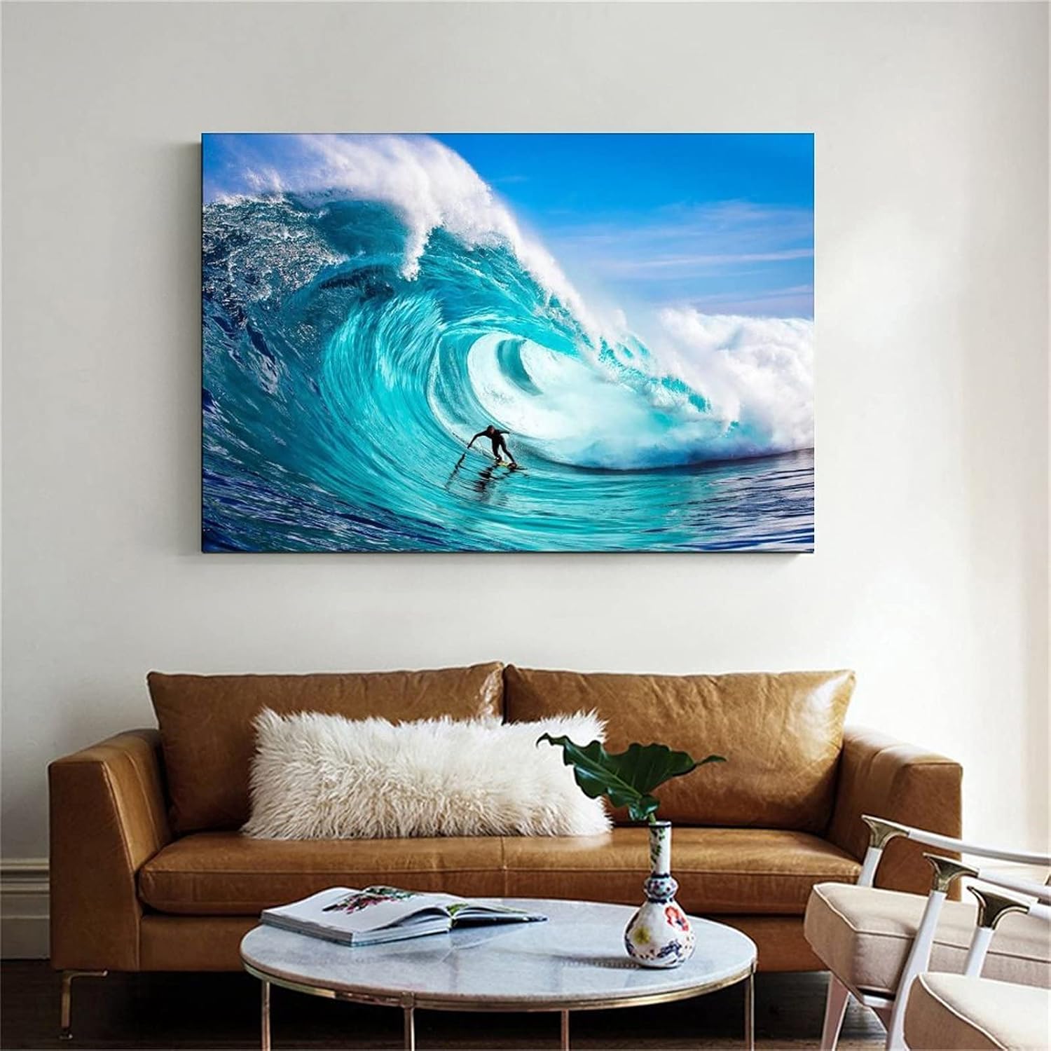 XLPOP Póster de The Sport of Surfing, pintura decorativa, decoración de baño, sala de estar, dormitorio, sin marco, 12 x 18 pulgadas (11.8 x 17.7 in)