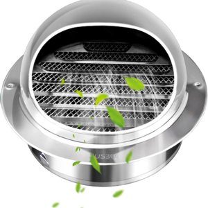 Cubierta de ventilación de pared de 4 pulgadas, cubierta externa de pared redonda de acero inoxidable 304 para apartamento, villa, pisos, casa Cubierta de ventilación de pared de 4 pulgadas, cubierta externa de pared redonda de acero inoxidable 304 para apartamento, villa, pisos, casa