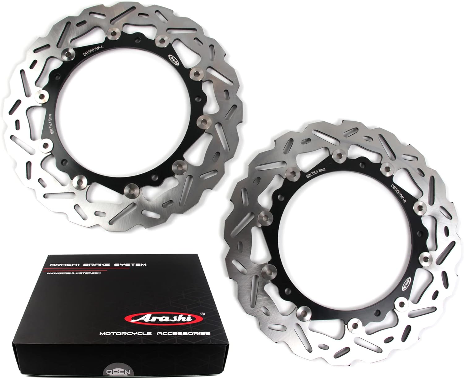 Arashi Rotores de disco de freno delantero para BMW S1000R 2014-2017 NAKED 14-18  S1000RR 2009-2018 ABS  S1000XR 2015-2021  S1000R Rueda fundida