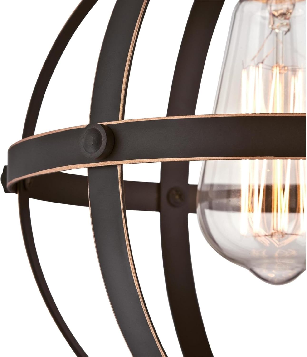 Westinghouse Lighting – Araña de luces 6110500 Stella Mira, estilo vintage, para interiores, con tres luces, acabado en madera rústica, con detalles