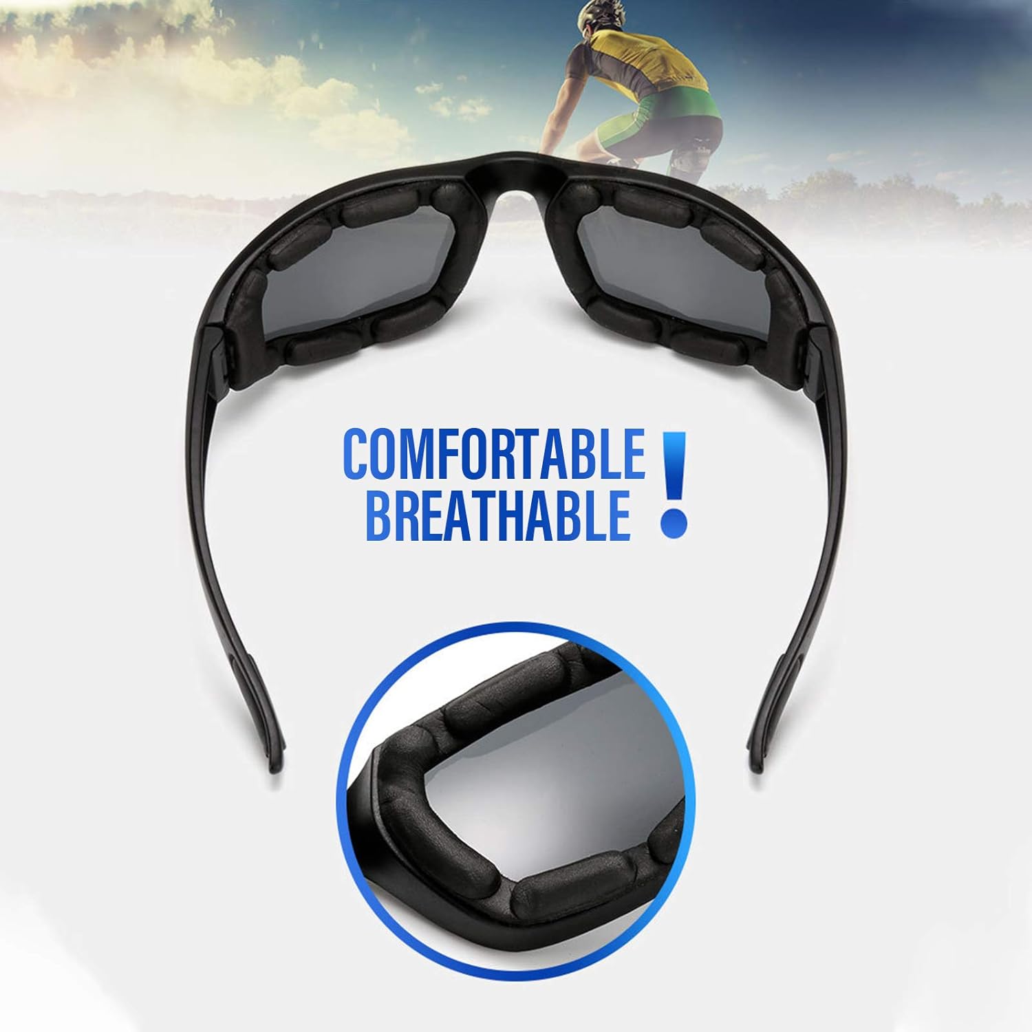 Peciees – Gafas de sol para montar en motocicleta, 4 unidades, para exteriores