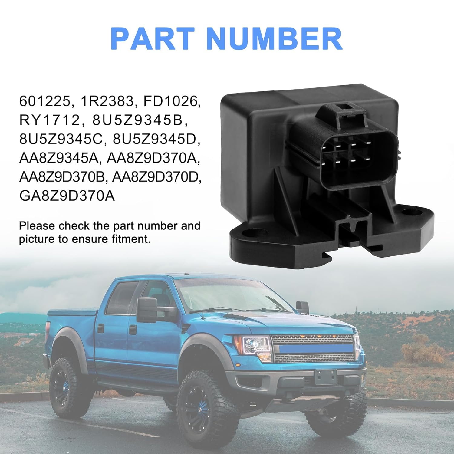 FPDM 601-225 Módulo de relé de bomba de combustible, compatible con Ford F150 E250 Flex Taurus Transit Edge Escape Expedition FusionLincolnMercury,