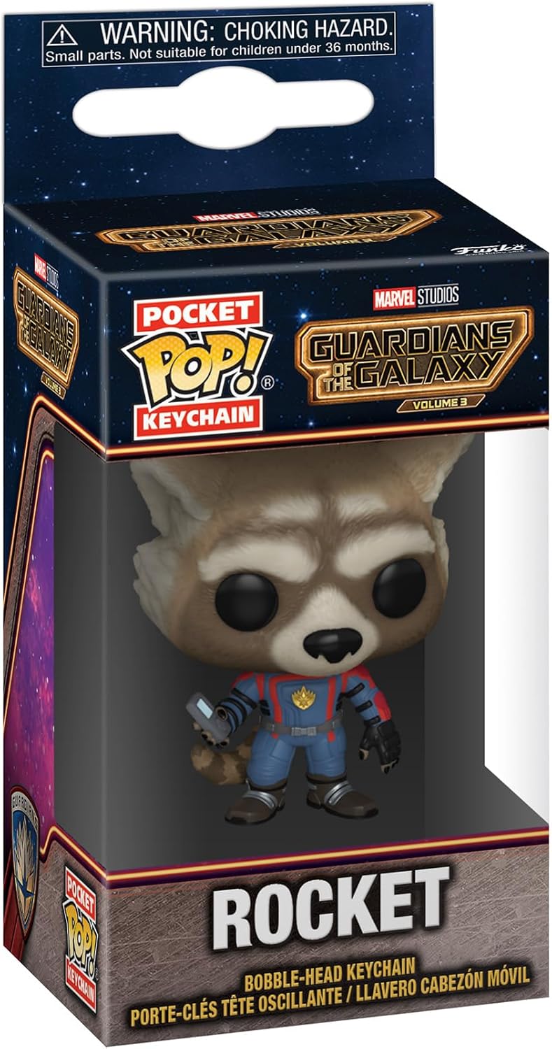 Funko Pop! Llavero Guardianes de la Galaxia Volumen 3 – Cohete