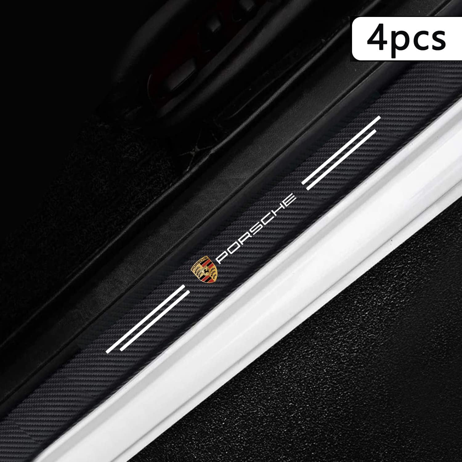 Película protectora para umbral de puerta de automóvil Porsche, Protector de umbral de puerta de automóvil para Porsche Panamera Cayenne Macan