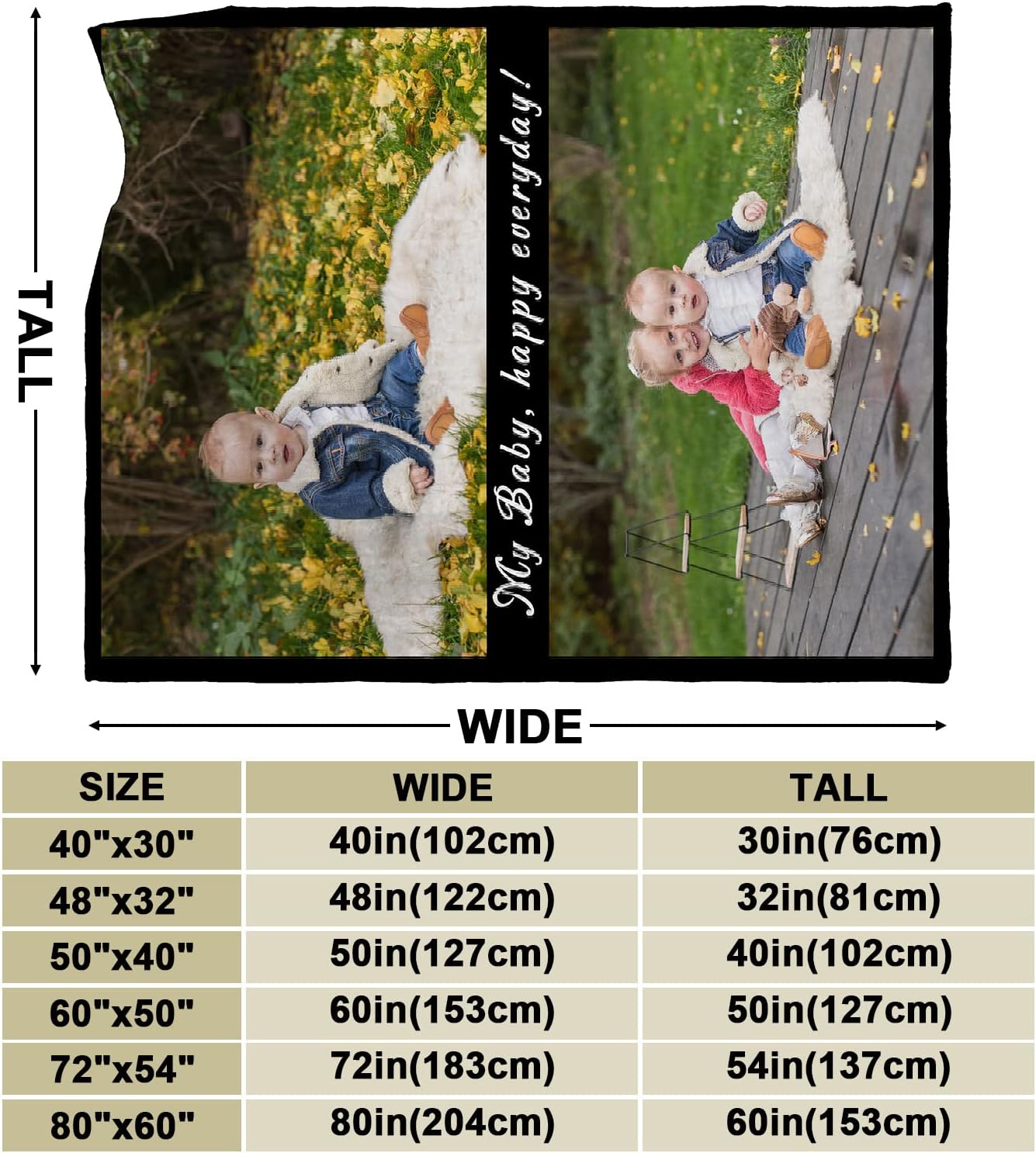 Livole Manta personalizada con imagen, manta de franela personalizada con foto y texto, manta personalizada para regalo para niños, amigos,