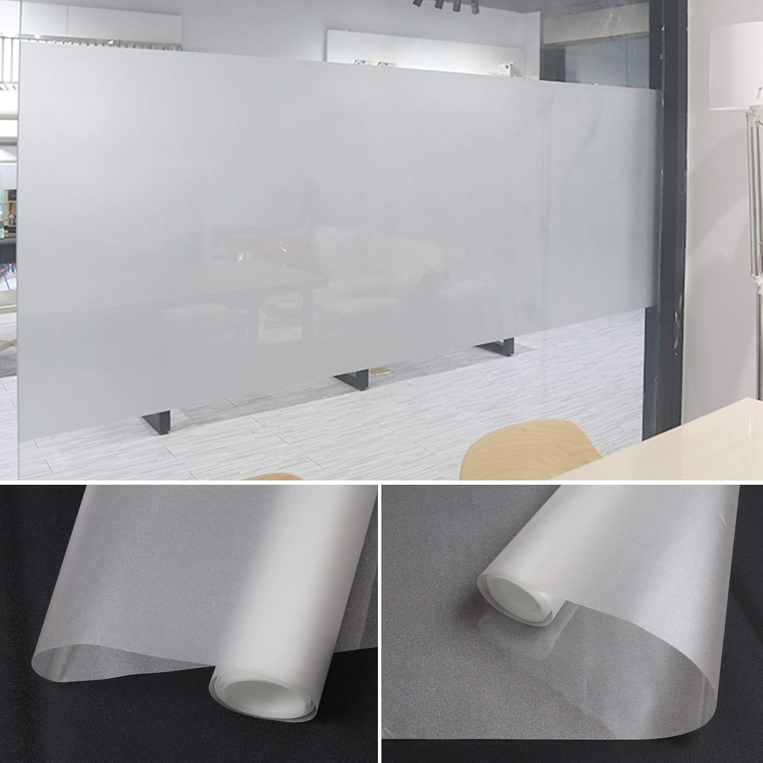Película de privacidad para ventana, bloqueo solar, UV, película de vidrio esmerilado para ventana, autoadhesivas, calcomanías de control de calor,