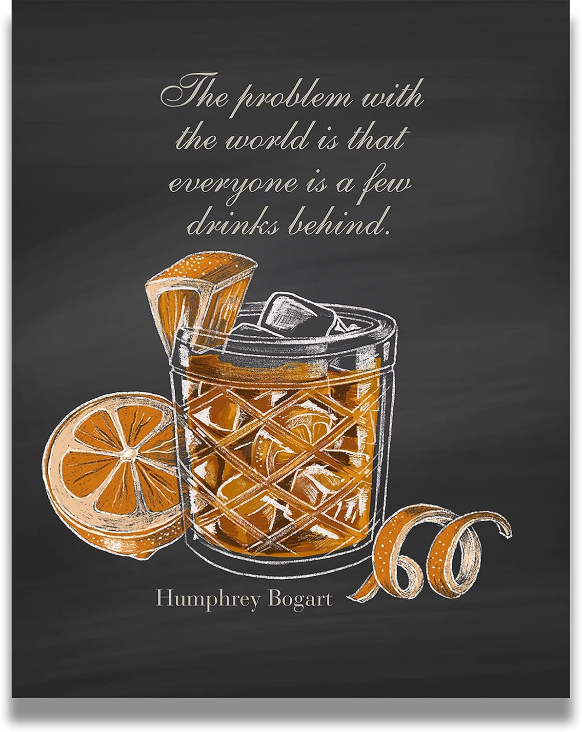 Govivo Arte de pared de bebida de whisky  Impresiones vintage de bar  Decoración de pared de bar  Decoración de whisky para el hogar  Arte de pared