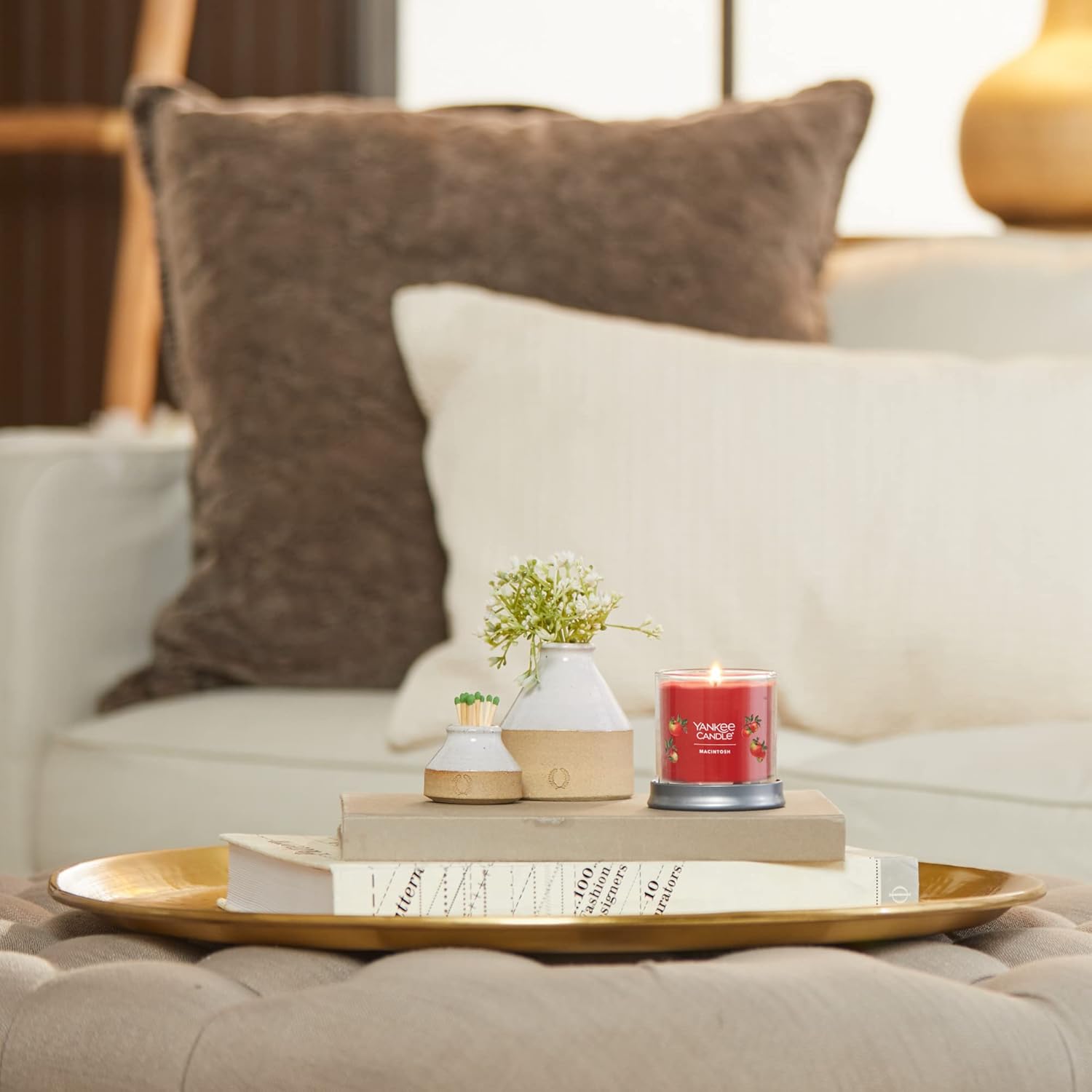 Yankee Candle Signature – Veladora distintiva en vaso pequeño de fragancia Macintosh