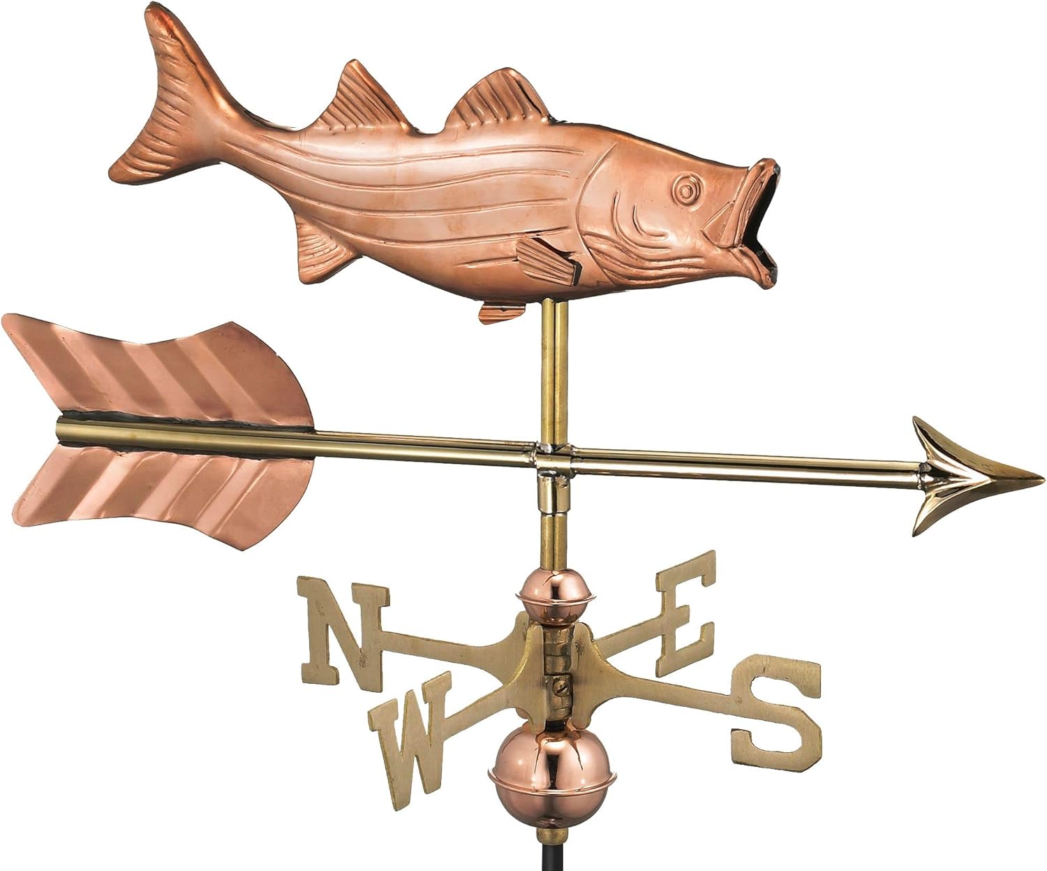 Good Directions Bajo con Arrow Cottage Veleta – Cobre puro con montaje en techo