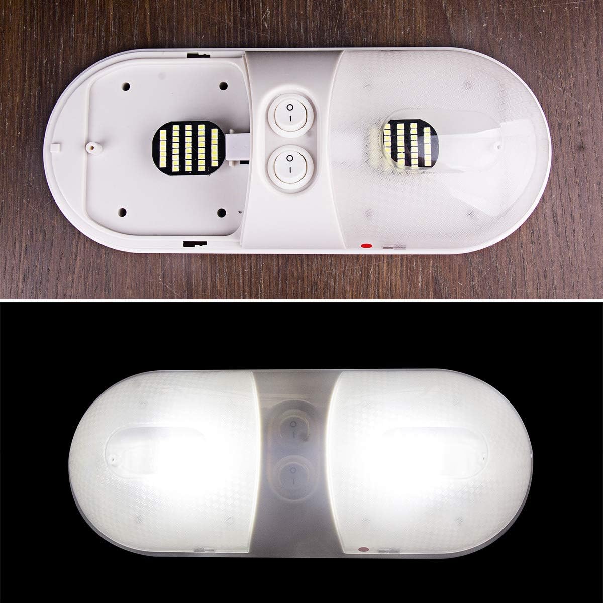 Super Bright 921 – Ampolletas LED para luces de interior de casa rodante, remolque, barco, cúpula interior (paquete de 20 unidades, 6000K, color