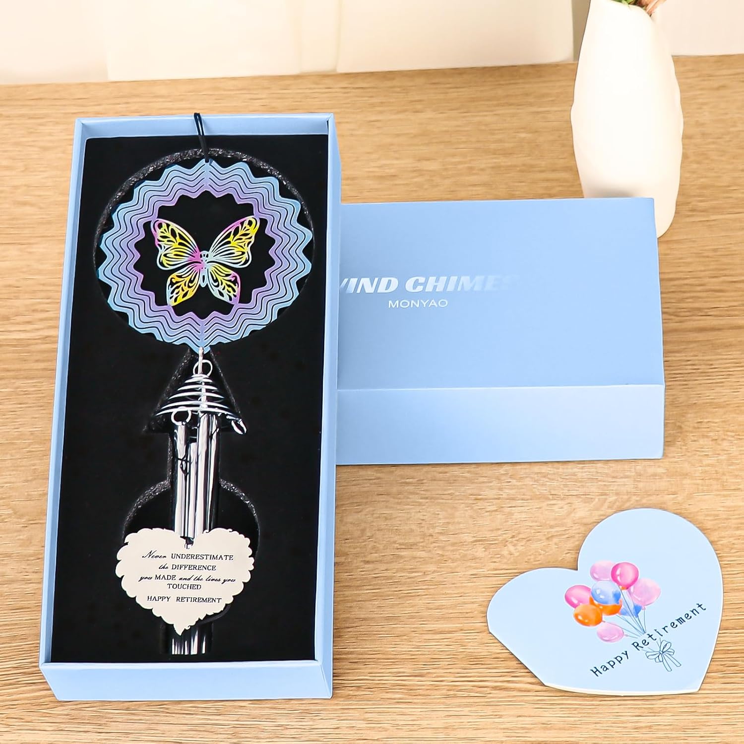 Campanilla de viento de jubilación, regalos de jubilación para mujeres, profesores, enfermeras, regalos para jubilados para compañeros de trabajo,