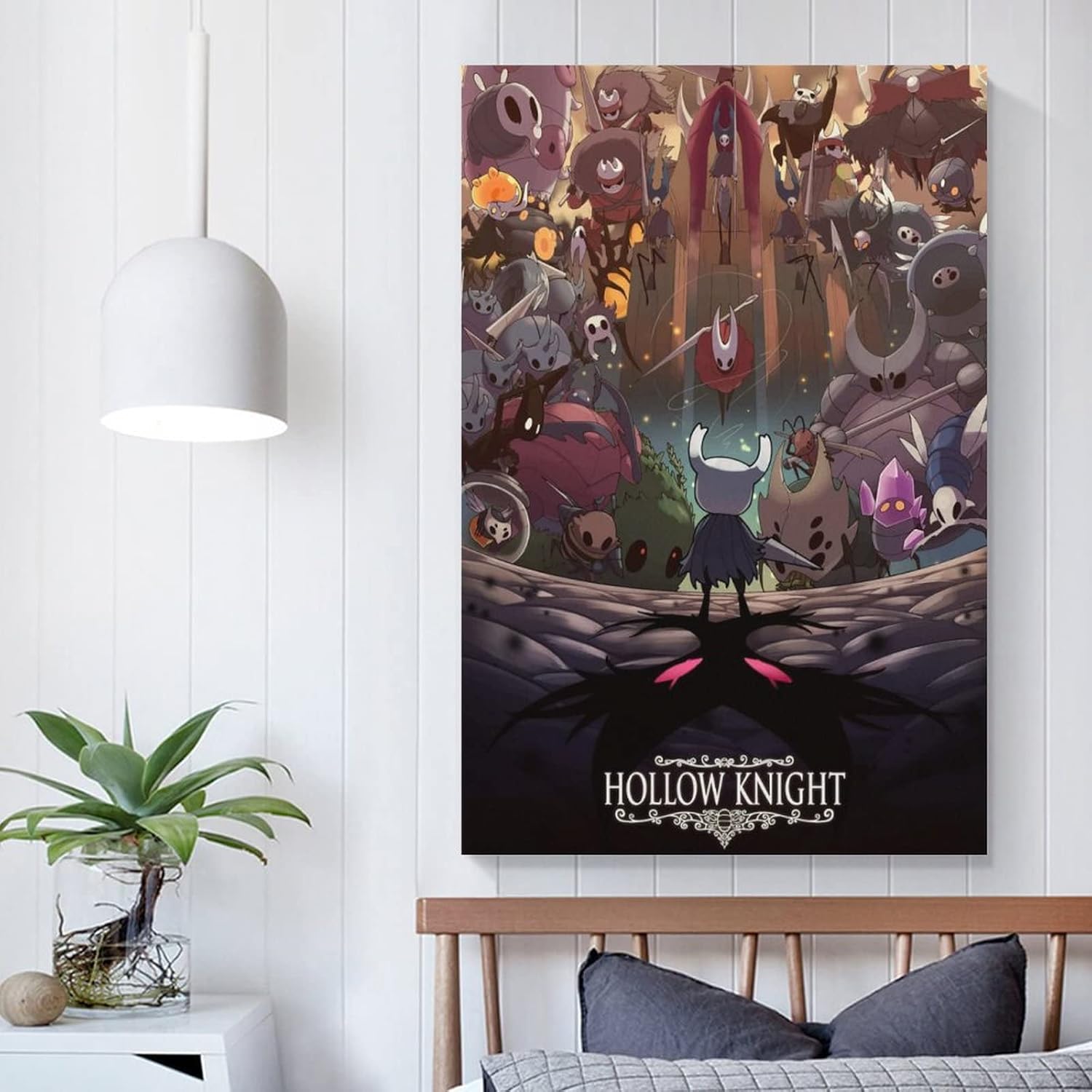 SNKB Hollow Knight – Póster artístico en lienzo y arte para pared, diseño moderno de dormitorio familiar, póster de 20 x 30 pulgadas (19.7 x 29.5 in)