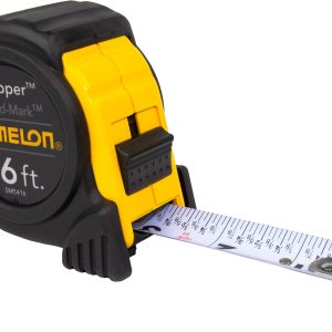 Komelon SM5416 Speed Mark Gripper – Cinta métrica de hoja de acero con revestimiento acrílico, 16 pies por 1 pulgada, hoja blanca Komelon SM5416 Speed Mark Gripper – Cinta métrica de hoja de acero con revestimiento acrílico, 16 pies por 1 pulgada, hoja blanca