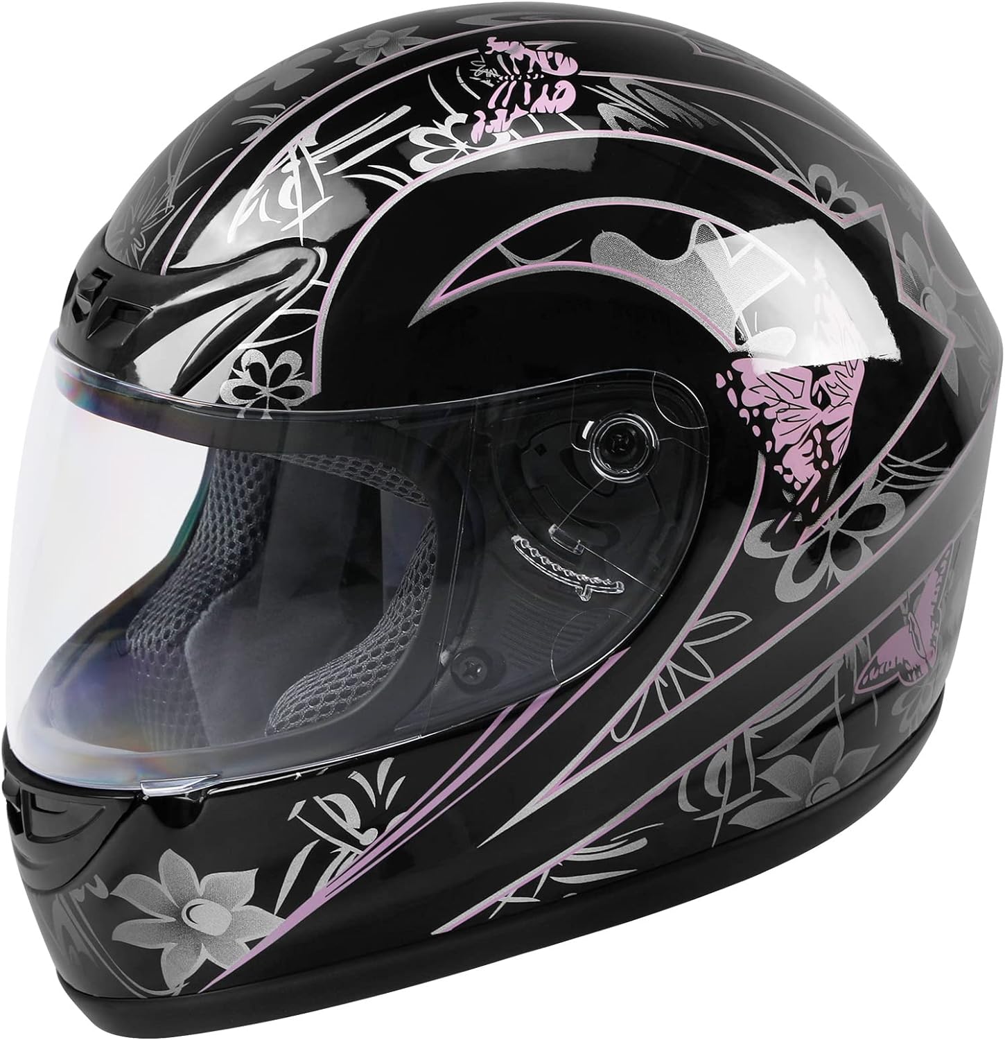 TCMT DOT – Casco de motocross de cara completa con protección solar abierta
