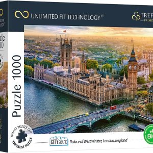 Trefl Palace of Westminster, Londres, Inglaterra, rompecabezas de 1000 piezas Prime de cartón grueso de 27 x 19 pulgadas, BIO, ECO, entretenimiento Trefl Palace of Westminster, Londres, Inglaterra, rompecabezas de 1000 piezas Prime de cartón grueso de 27 x 19 pulgadas, BIO, ECO, entretenimiento