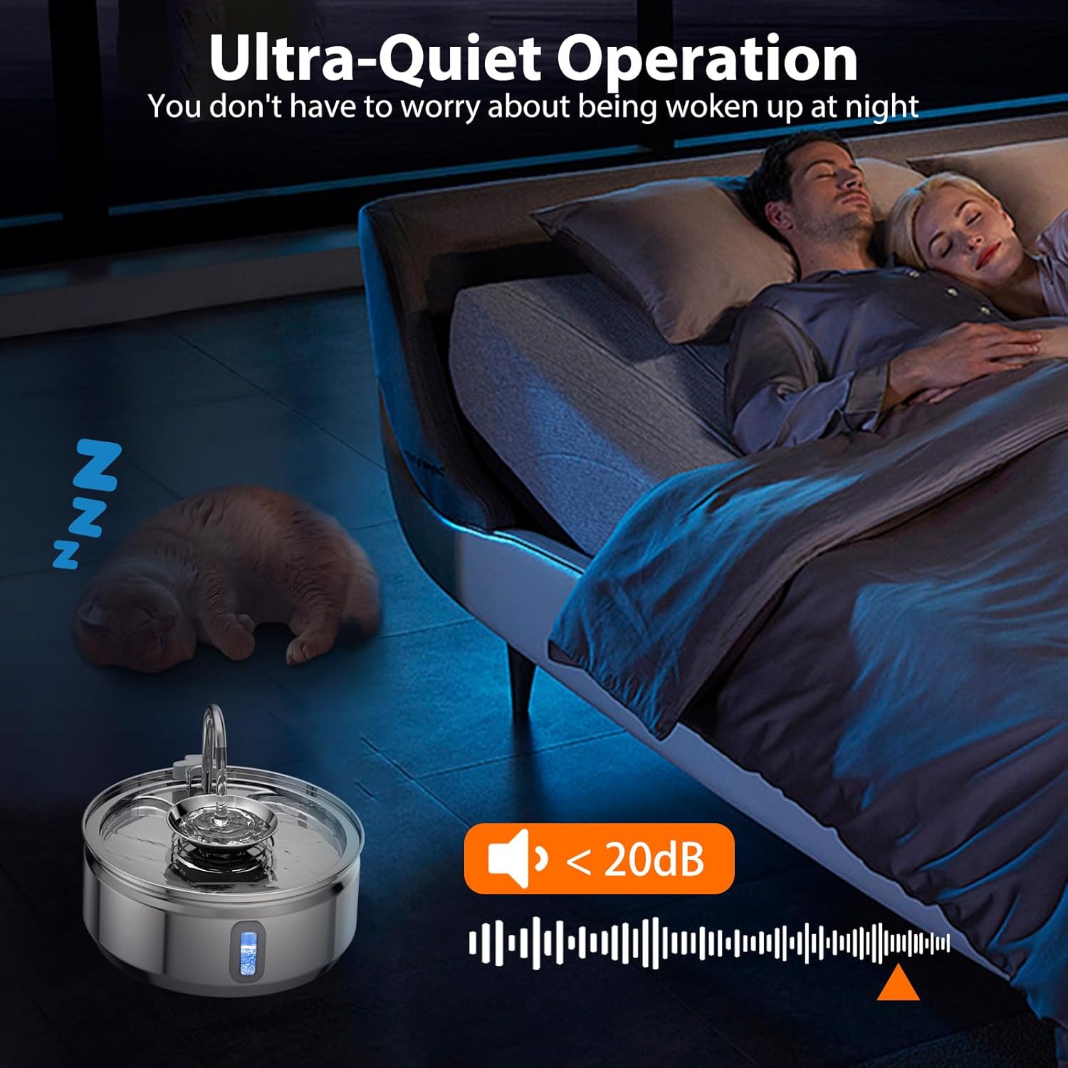 subteenmate Fuente de agua para gatos de acero inoxidable, fuente para mascotas de 3.2L108 onzas y cuenco de agua, fuente automática para gatos con