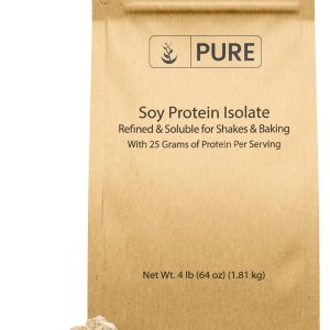 PURE ORIGINAL INGREDIENTS Aislado de proteína de soja (4 lb) siempre puro, sin rellenos ni aditivos PURE ORIGINAL INGREDIENTS Aislado de proteína de soja (4 lb) siempre puro, sin rellenos ni aditivos