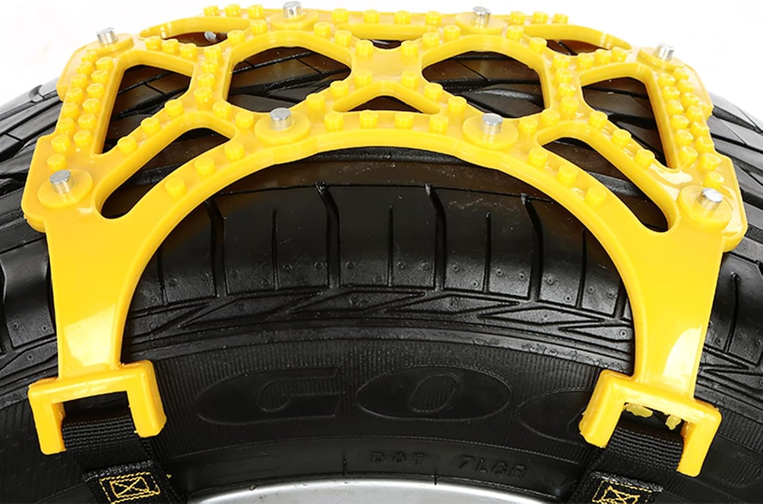 6 cadenas de nieve invisibles para coche, antideslizantes, para neumáticos de barro, cinturón antideslizante para cocheSUVcamión, hebilla para todas