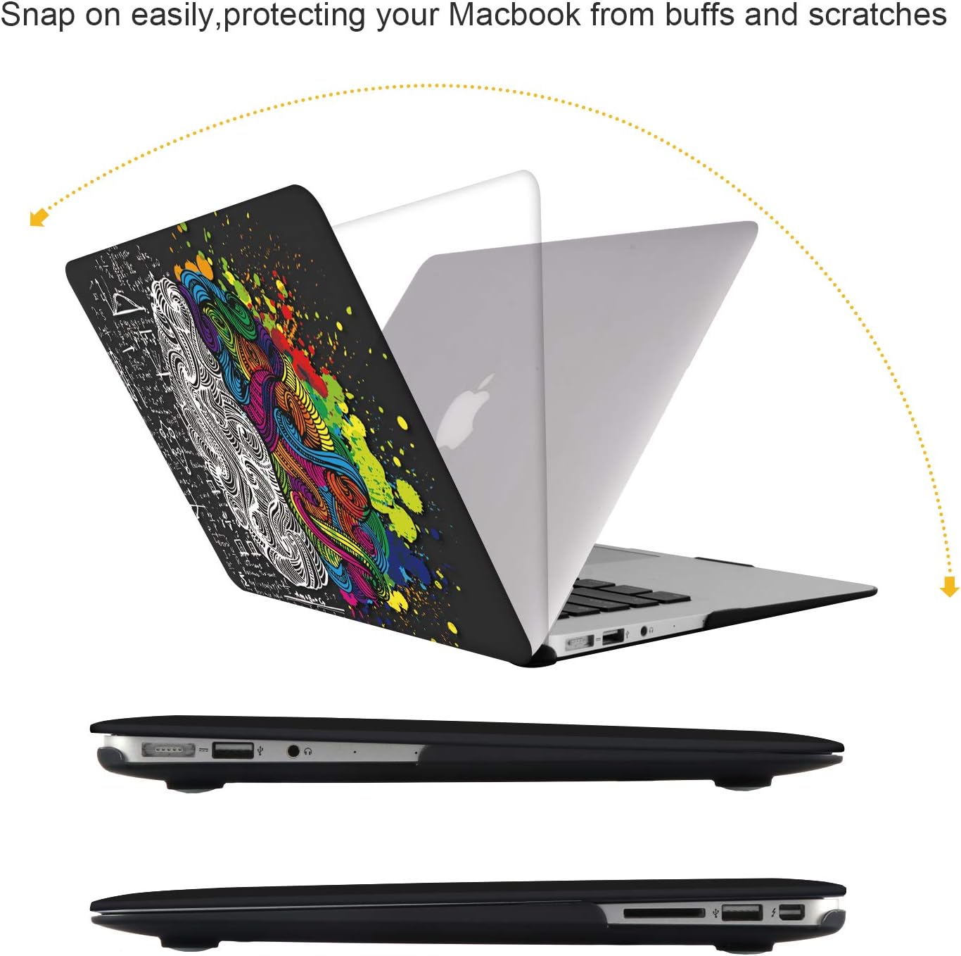 iCasso Funda compatible con MacBook Pro de 13 pulgadas 2020 versión A2338M1A2251A2289, carcasa rígida y cubierta de teclado y protector de pantalla