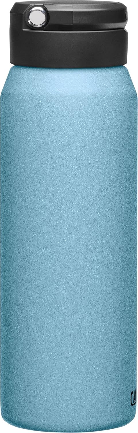 CamelBak Fit Cap – Botella de agua aislada al vacío de acero inoxidable, 32 onzas, azul oscuro