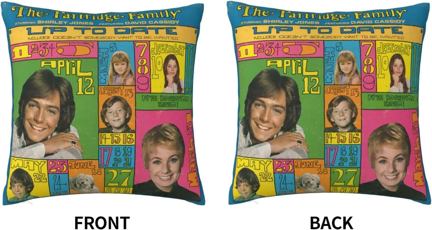 David Actor Cassidy – Fundas de almohada de 18 x 18 pulgadas, funda de almohada para exteriores para decoración de sofá