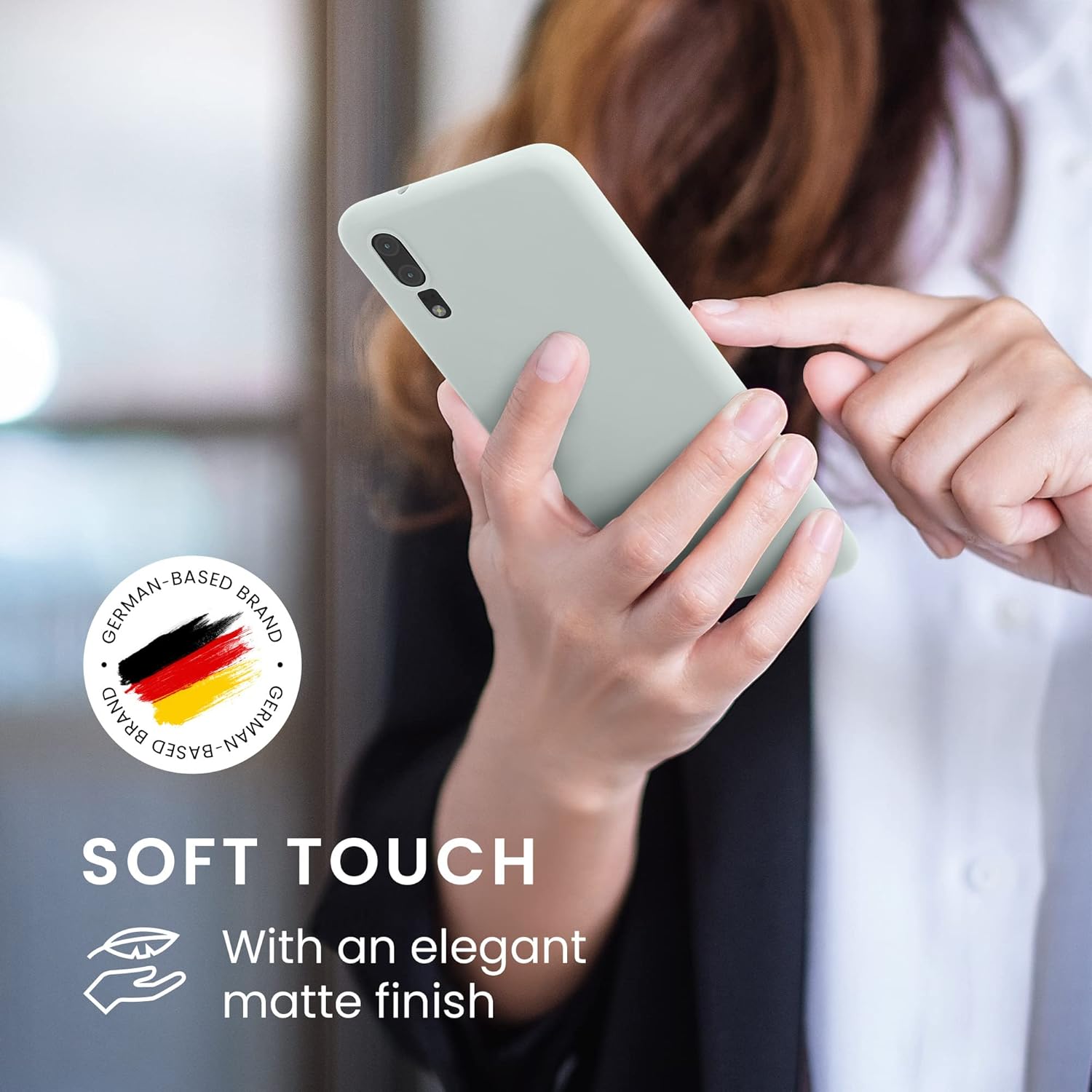 kwmobile Funda compatible con Huawei P20 – Funda protectora de silicona TPU suave y delgada – Menta fresca