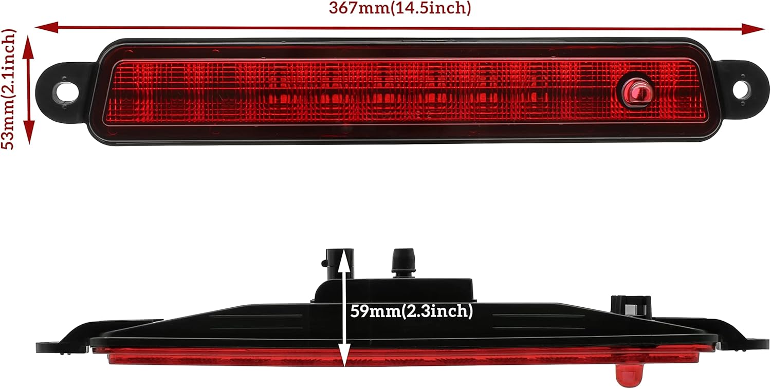 Tercera luz de freno LED para Armada 04-15, luz de freno central roja KEWISAUTO para Nissan Armada 2005-2015Nissan Pathfinder Armada 2004Infiniti