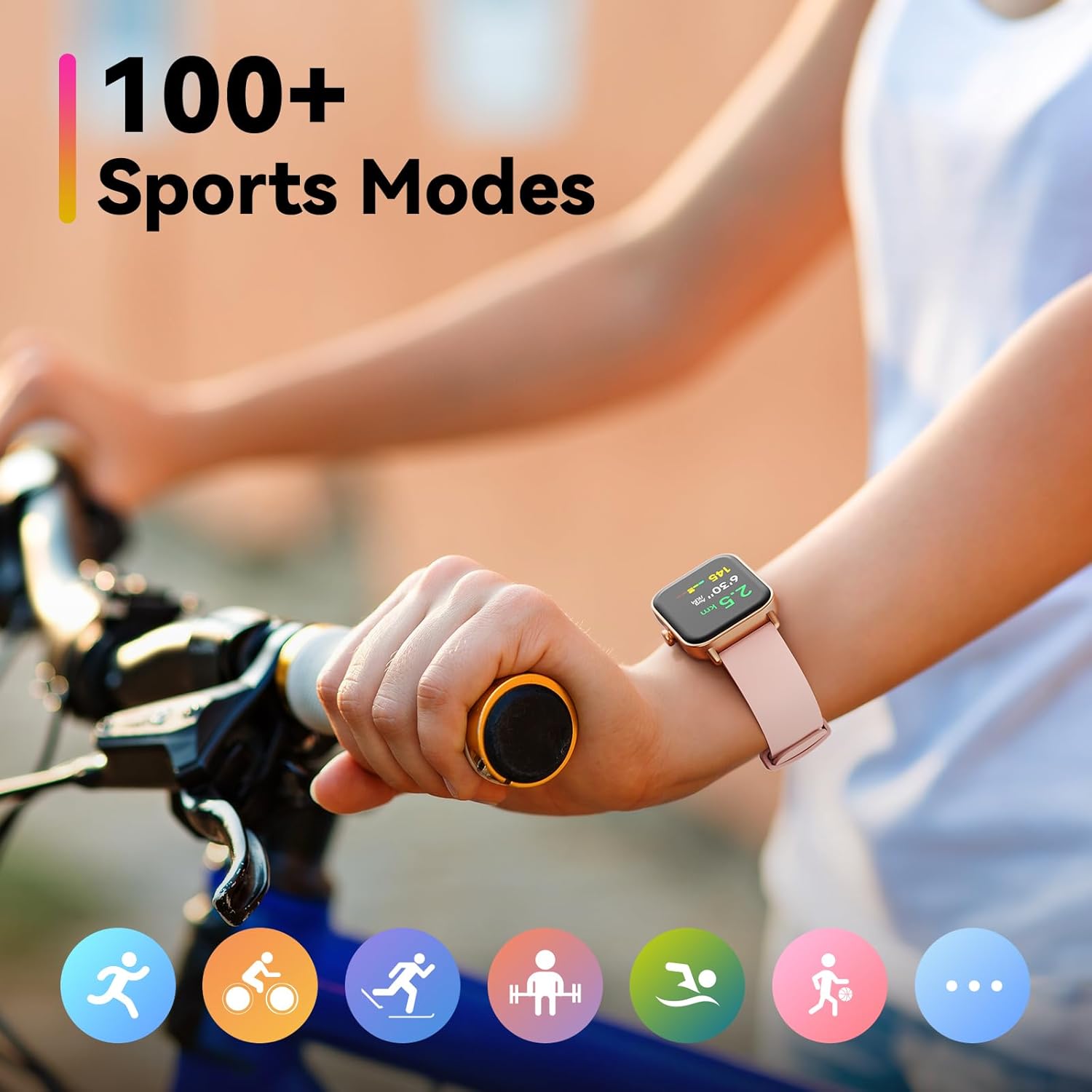 ENOMIR Reloj inteligente para mujeres y hombres con llamada Bluetooth, reloj inteligente con Alexa integrado, monitor de sueño SpO2 de frecuencia