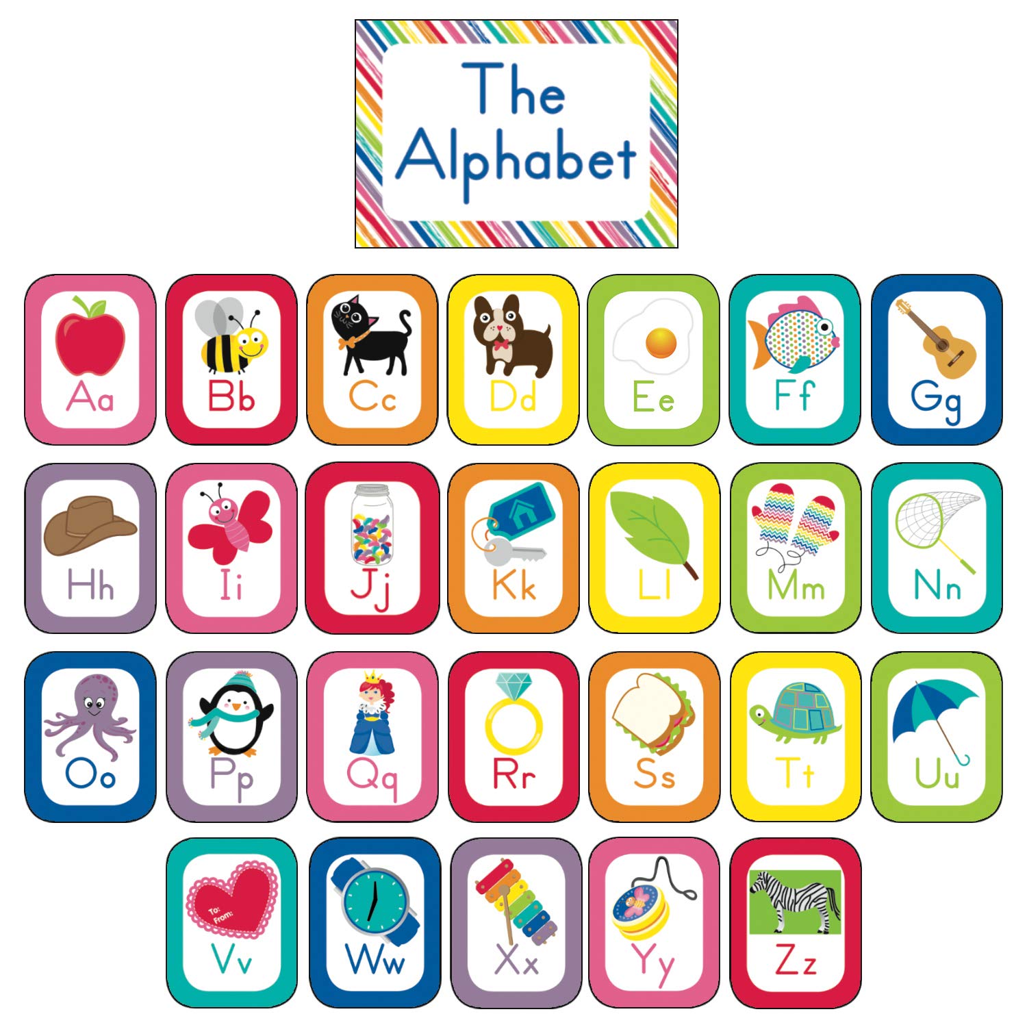 Schoolgirl Style Juego de tablones de anuncios decorativos Just Teach (110392), multicolor