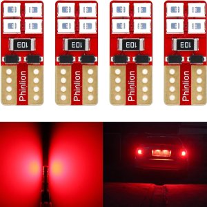 Phinlion – Luces LED, 4 unidades T10 2835 8 W Phinlion – Luces LED, 4 unidades T10 2835 8 W