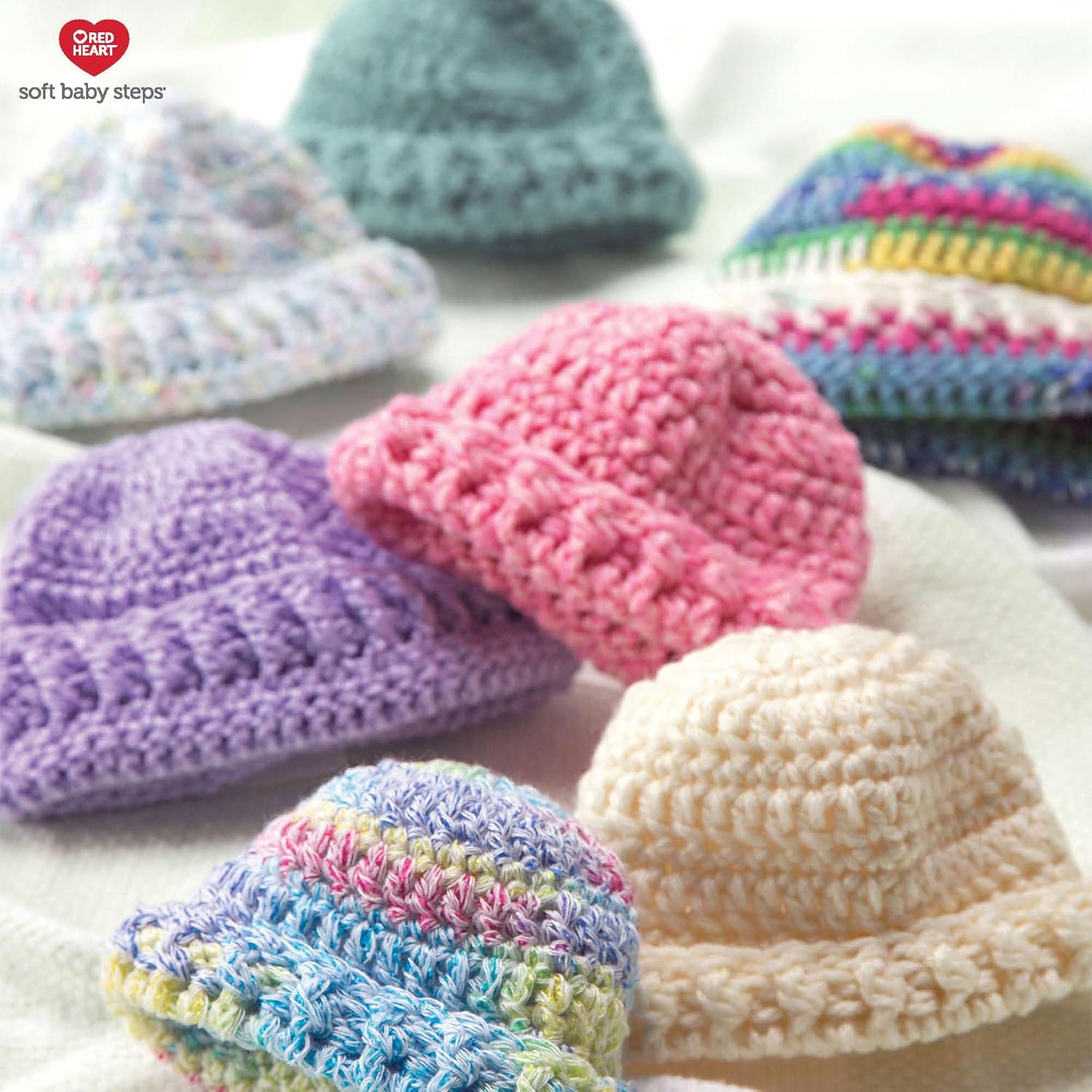 Red Heart Soft Baby Steps – Hilo de fresa, paquete de 3 unidades de 4.97 oz5 onzas, acrílico, 4 medianos (peinado), 256 yardas, tejido, ganchillo y
