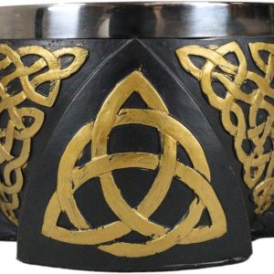 Ebros Gift Wicca Metafísica Energía Positiva Espiritual Divinidad Celta Triquetra Trinidad Nudo Manchas Cuenco Estatuilla Rascador Recipiente Ebros Gift Wicca Metafísica Energía Positiva Espiritual Divinidad Celta Triquetra Trinidad Nudo Manchas Cuenco Estatuilla Rascador Recipiente