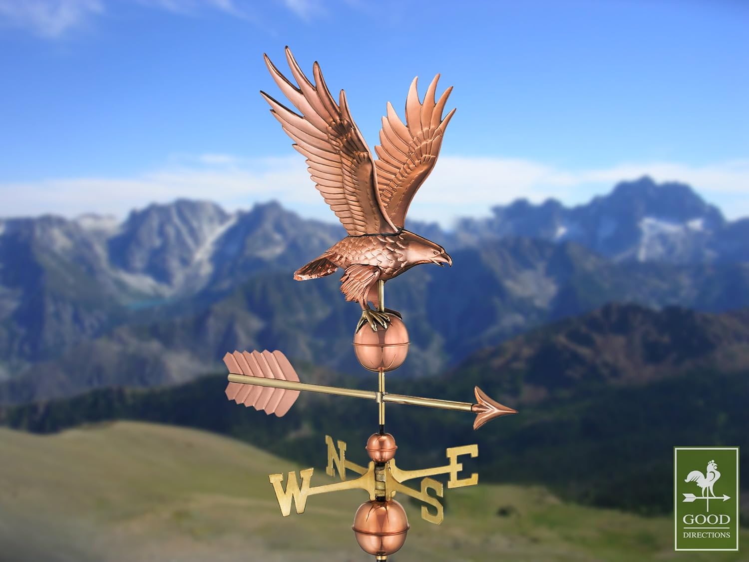 Good Directions Freedom Eagle Veleta de cobre puro