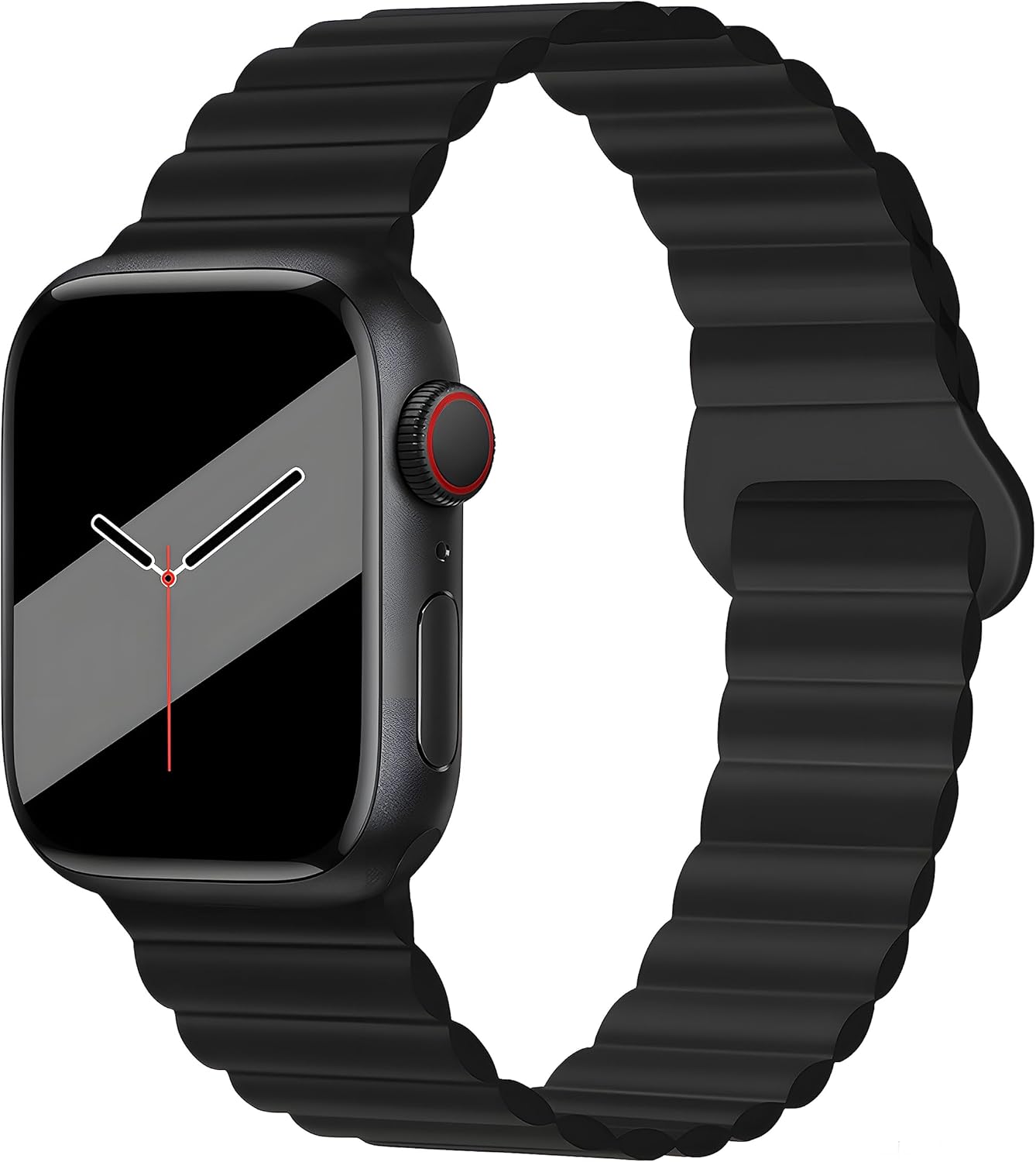 Correas magnéticas de silicona de doble cara, compatibles con Apple Watch Series 8 7 SE 6 5 4 3 2 1 Ultra, correa deportiva compatible con Apple