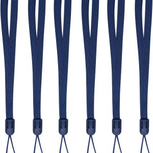 Wisdompro Paquete de 6 correas de muñeca de 8 pulgadas para teléfonos celulares, unidad flash USB, llaves, llavero, soporte para etiquetas de Wisdompro Paquete de 6 correas de muñeca de 8 pulgadas para teléfonos celulares, unidad flash USB, llaves, llavero, soporte para etiquetas de