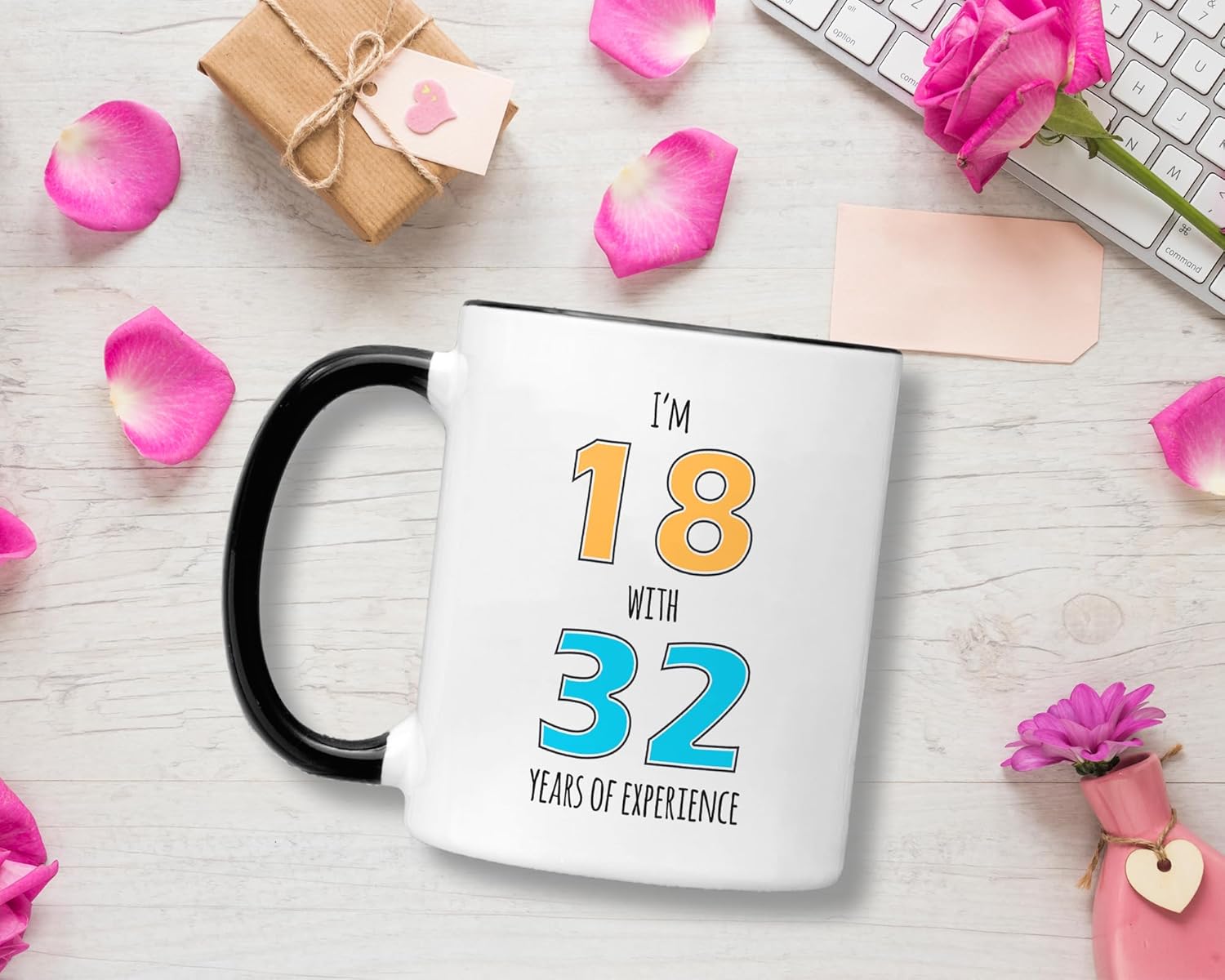 Regalos de 50 años para mujeres y hombres. Taza de cumpleaños 50 de 11 onzas. Idea de taza para esposa, esposo o amigo que cumple cincuenta años.