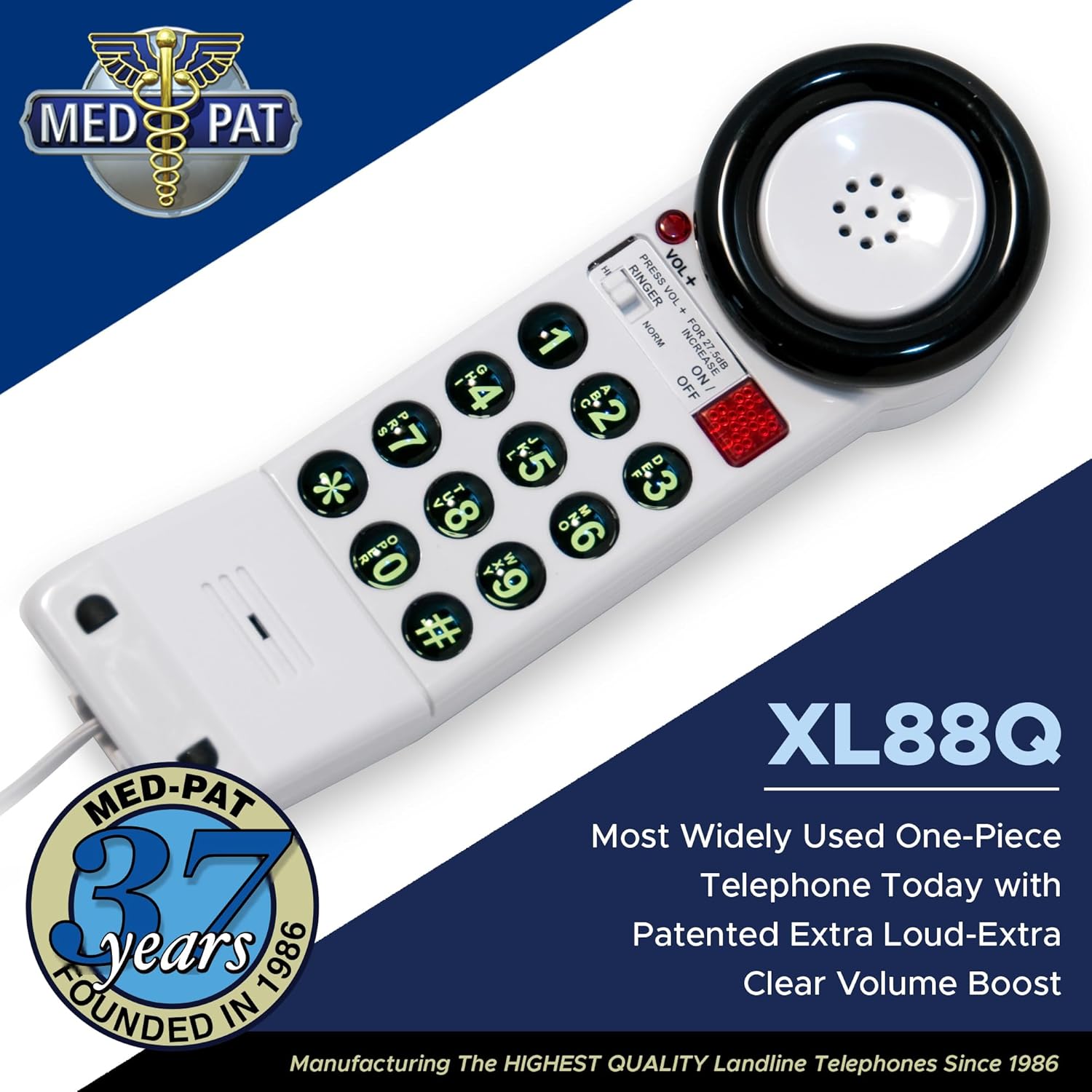 XL88Q Teléfono desechable de la habitación del paciente